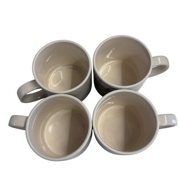 Vintage Ralph Lauren Polo Equestrian Coffee Mugs Cups Set of 4 - Picture 7 of 10